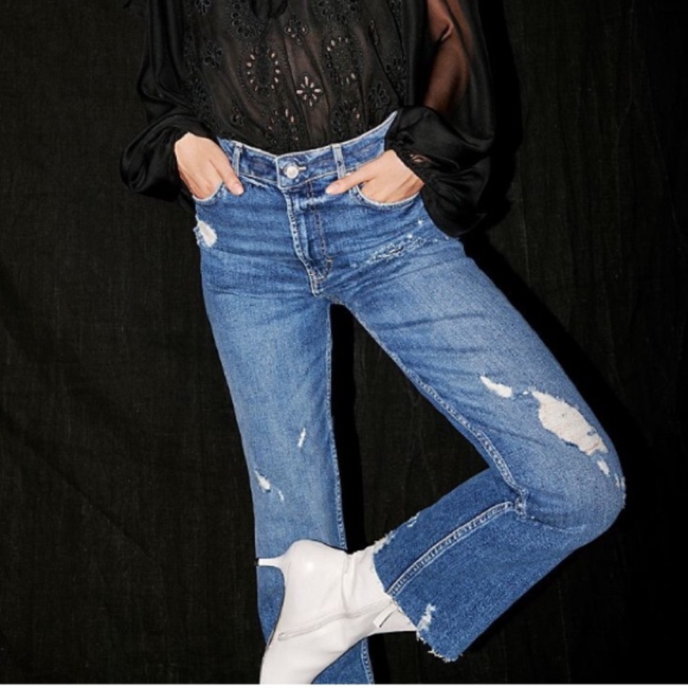 High Slim Straight-Leg Jeans Free People